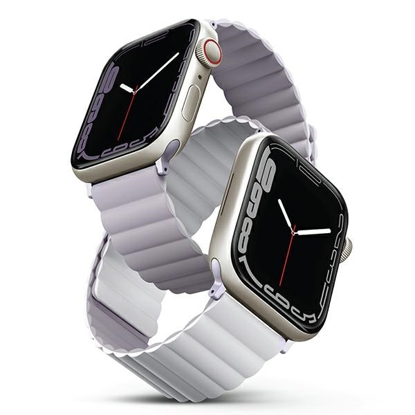 Uniq Revix-rem til Apple Watch 1/2/3/4/5/6/7/8/SE/SE2/Ultra 42/44/45/49mm - lilla-hvit