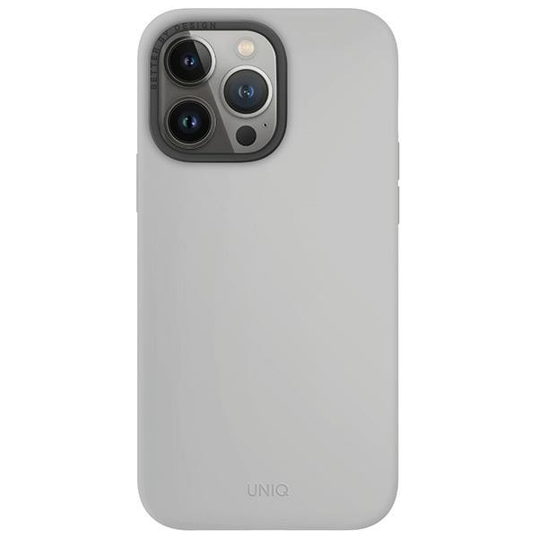 Uniq Lino Hue Magclick ladeveske for iPhone 15 Pro Max - lysegrå
