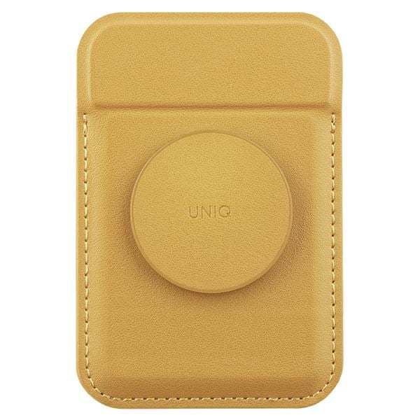 Uniq Flixa magnetisk kortlommebok med stativ Gul/Canary Yellow MagSafe