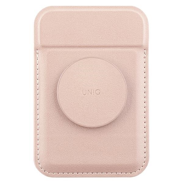Uniq Flixa magnetisk kortlommebok med stativ Rosa/Blush Pink MagSafe