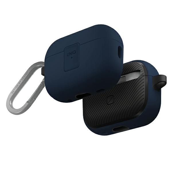 Uniq Clyde Lock-etui for AirPods Pro 2 (2022/2023) - blå-mørkgrå