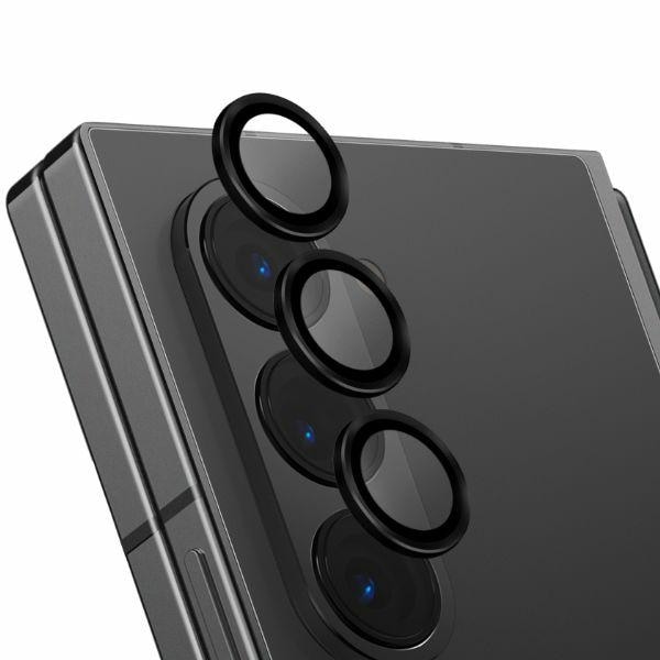 Uniq Optix herdet glass i aluminium for linse med applikator for Samsung Galaxy Z Fold 6 - Svart