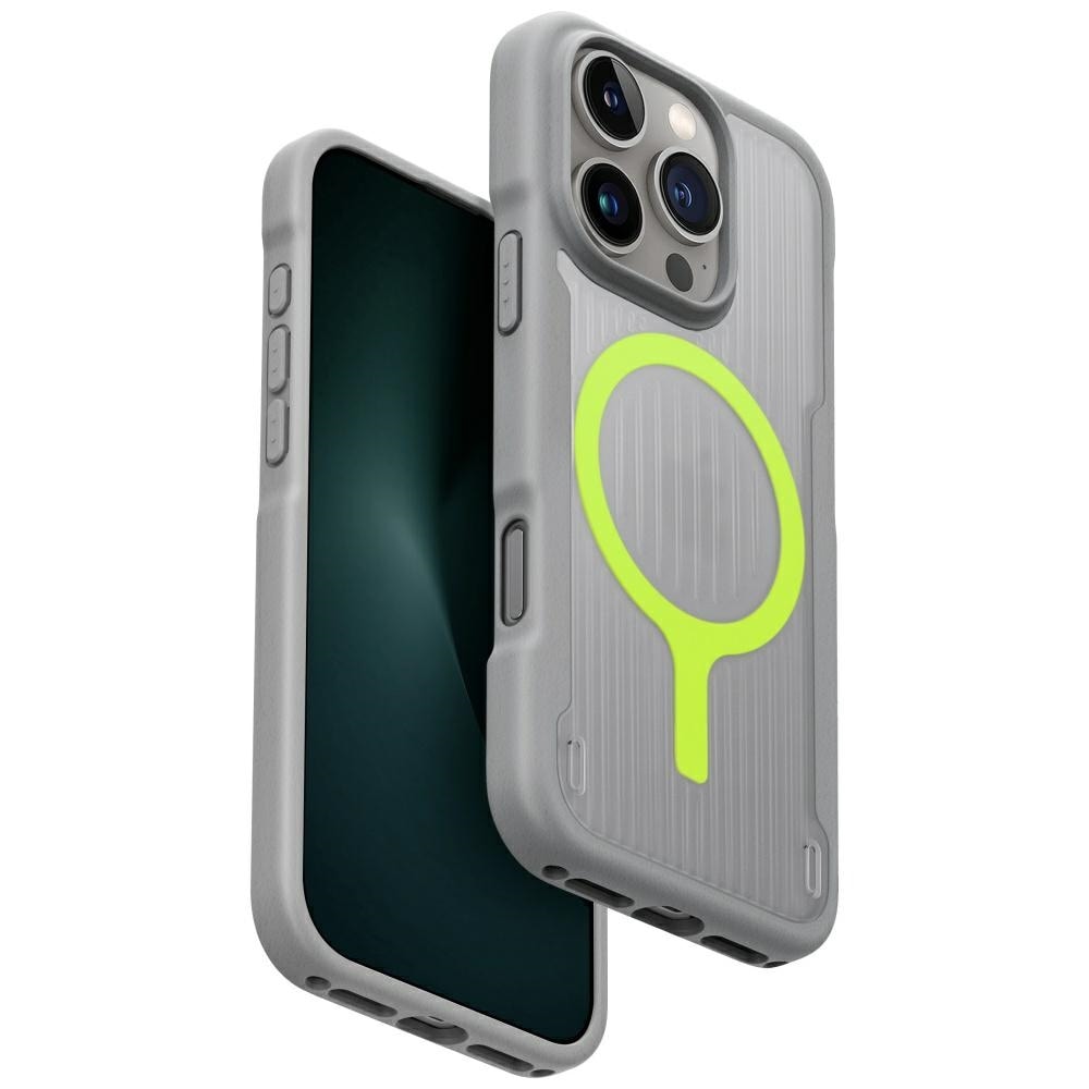Uniq Combat Active Magclick-ladeveske for iPhone 16 Pro - grå
