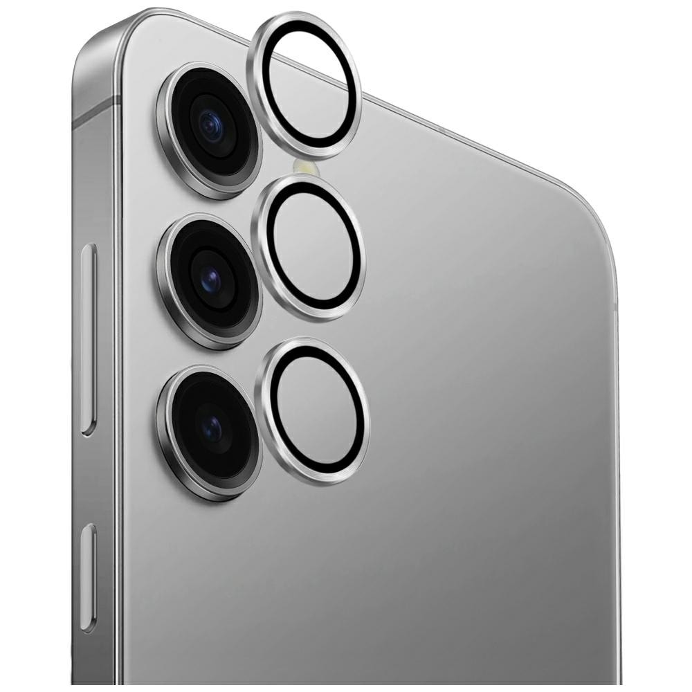 Uniq Optix kameralinse i aluminium for Samsung Galaxy S25 - Sølv