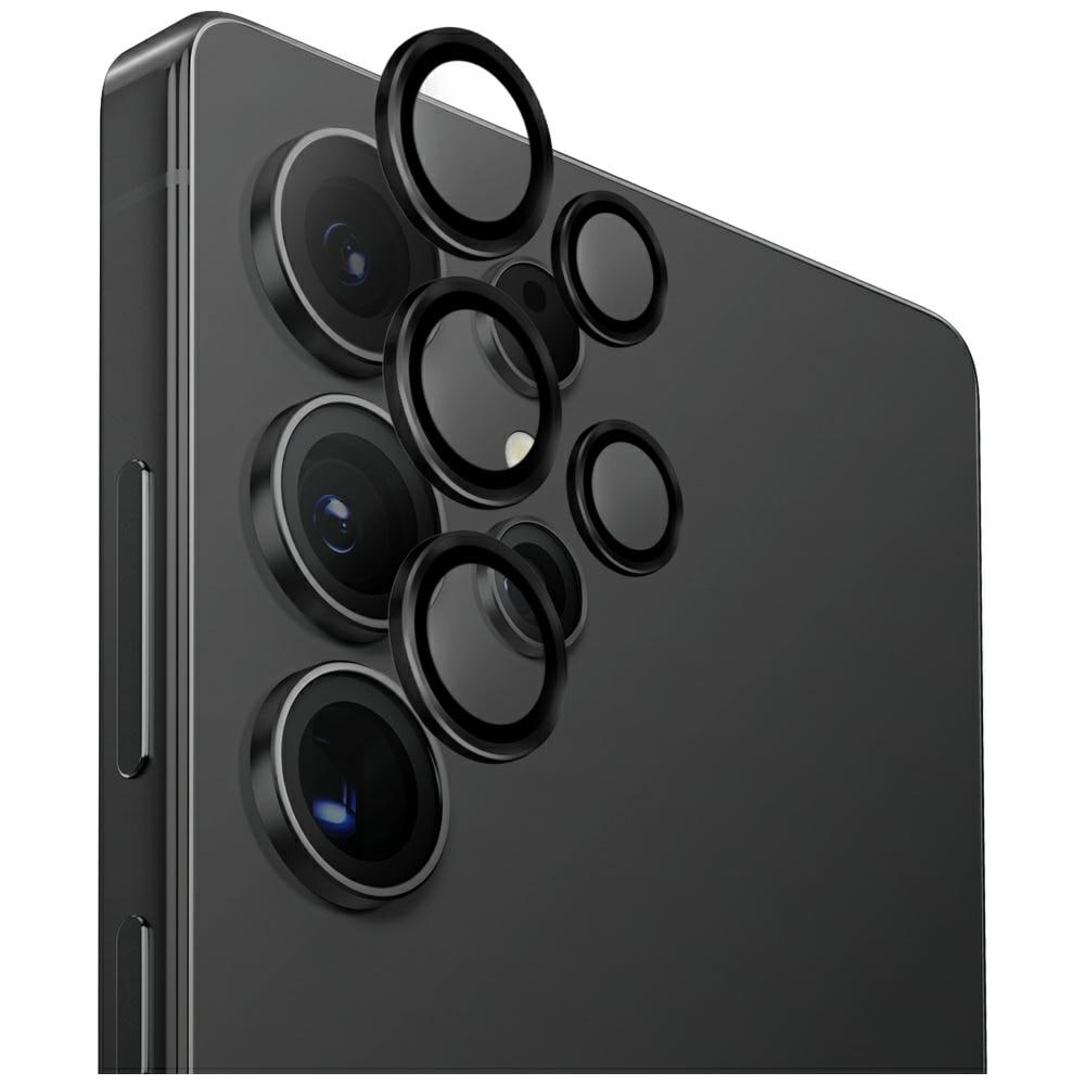 Uniq Optix kameralinse i aluminium for Samsung Galaxy S25 Ultra - Svart