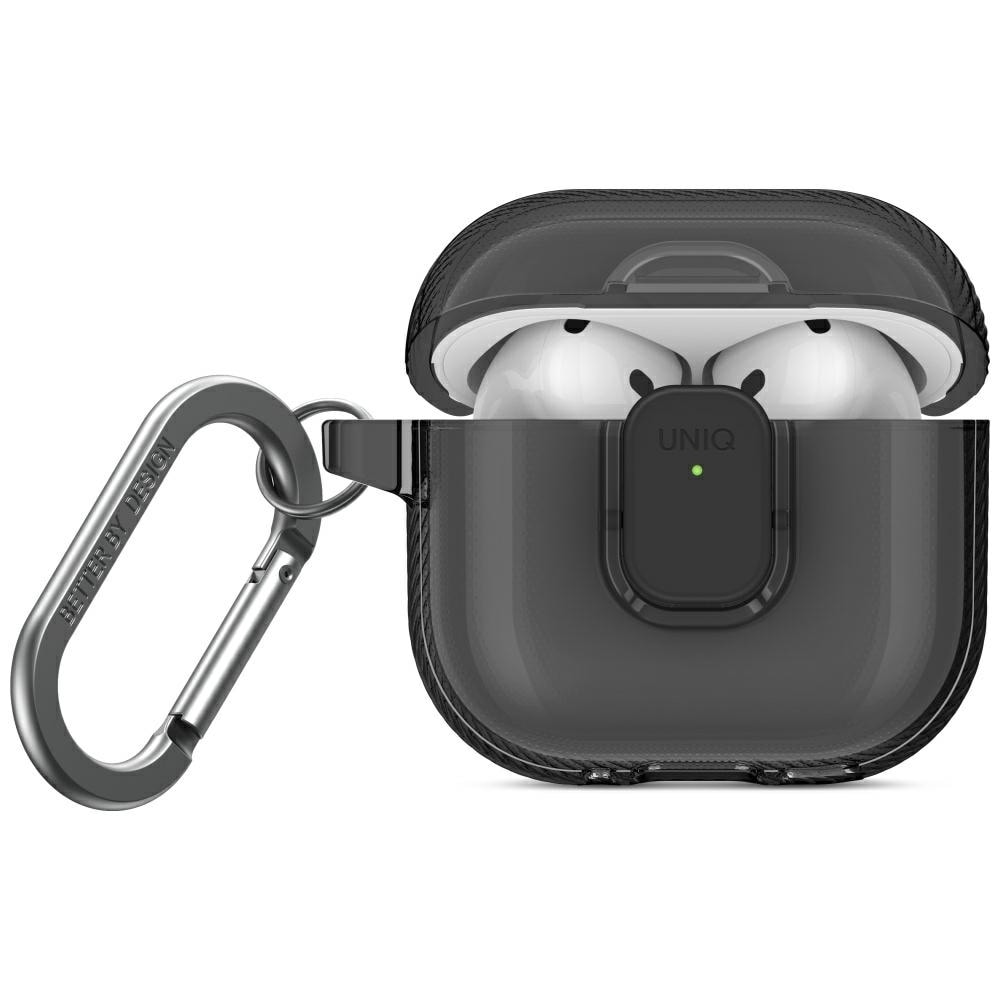 Uniq Glase Pro-etui for AirPods 4 - Svart
