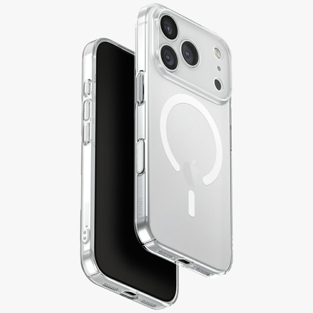Uniq Airsuit Magclick-ladeveske for iPhone 17 Pro - gjennomsiktig