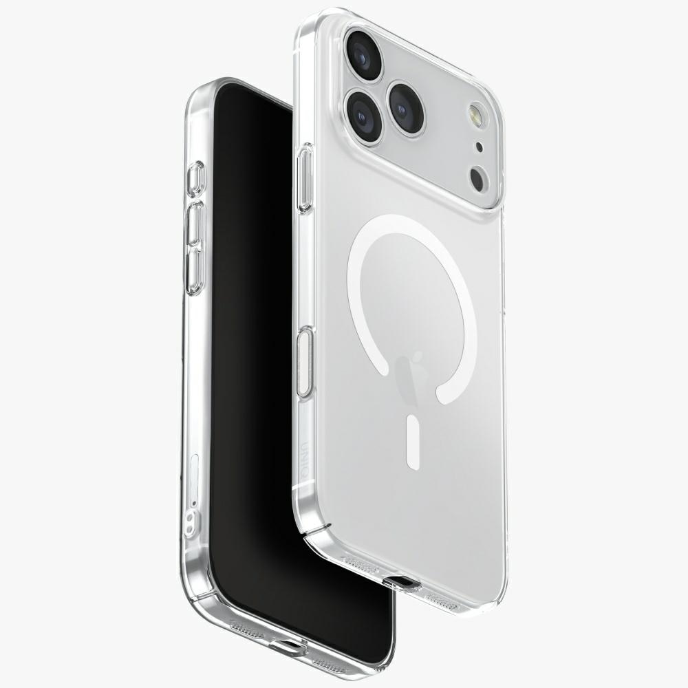 Uniq Airsuit-etui for iPhone 17 Pro Max Magclick-lading - gjennomsiktig