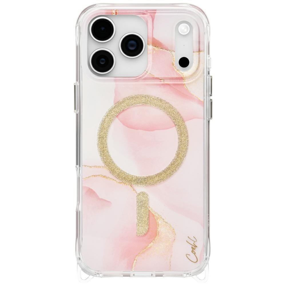 Uniq Coehl Aeris-etui for iPhone 17 Pro Max magnetisk lading - rosa