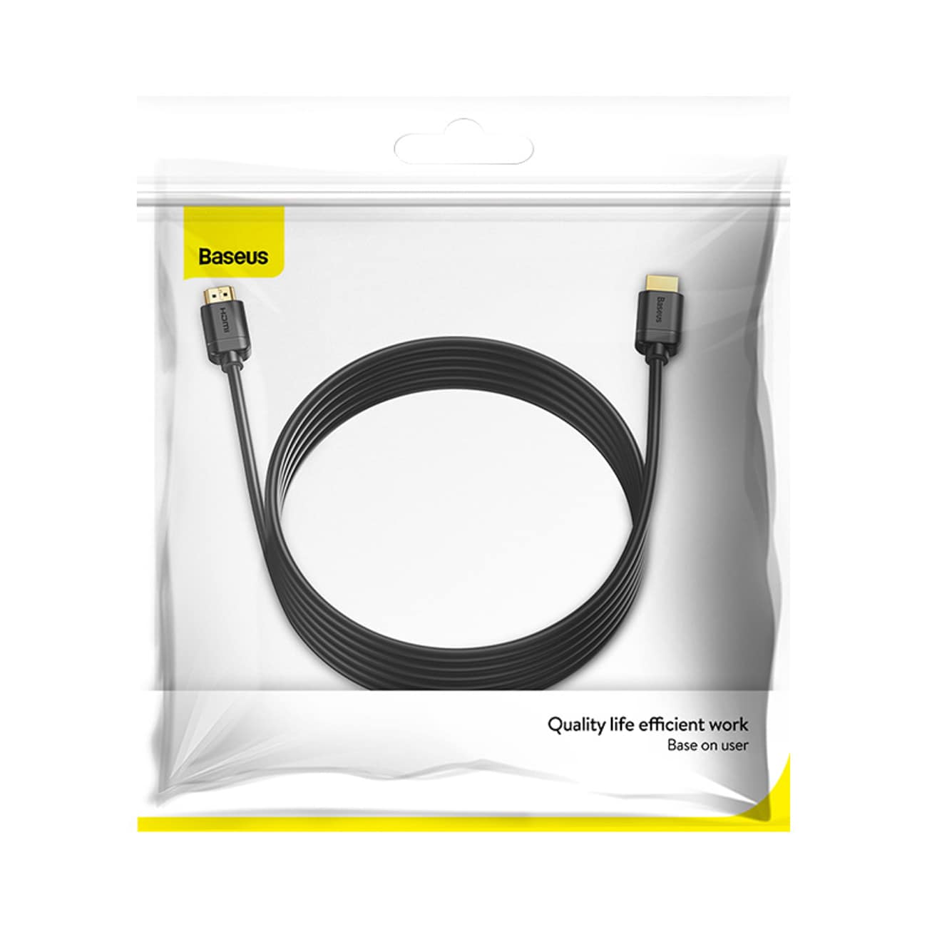 Baseus High Definition HDMI - HDMI-kabel 5m HDR HDMI 2.0 - svart