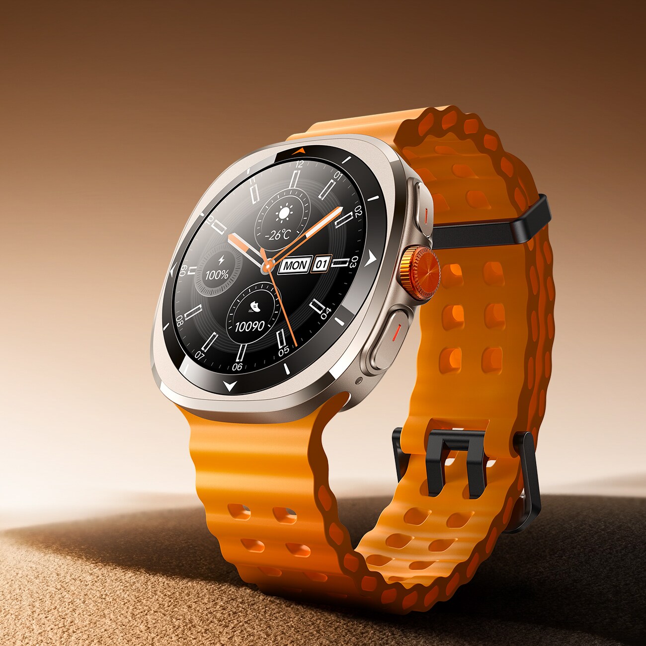Joyroom Venture Series JR-FV2 Sport Smartwatch med anropsmottaksfunksjon - oransje