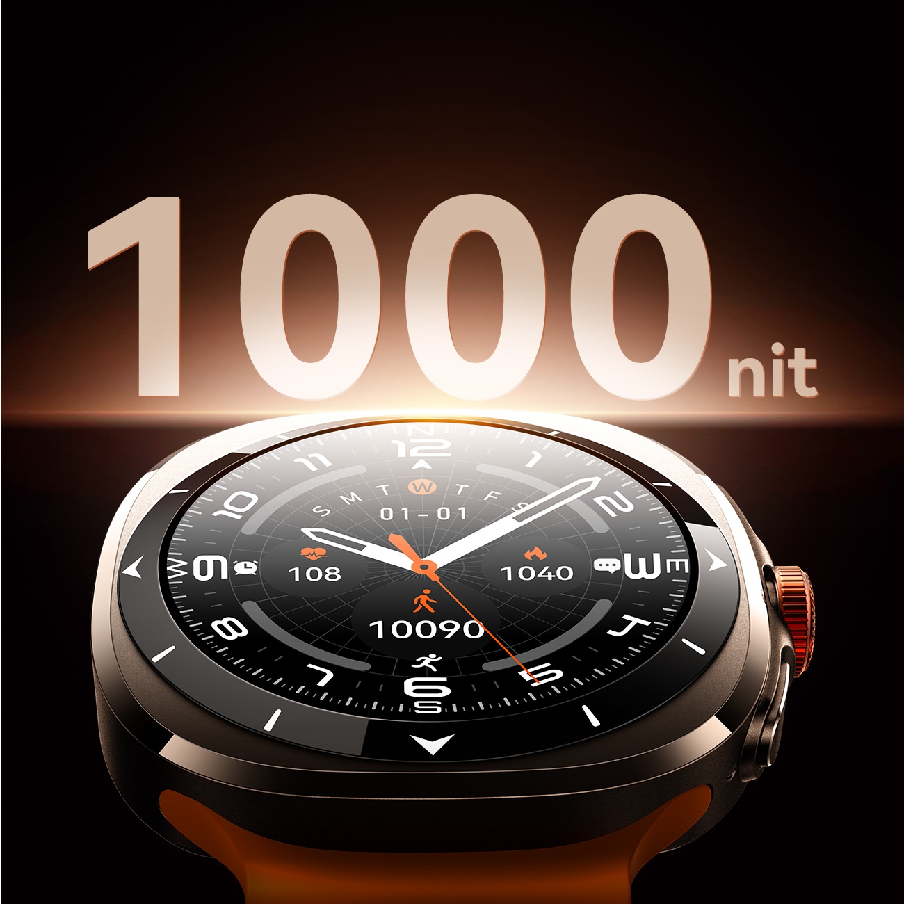 Joyroom Venture Series JR-FV2 Sport Smartwatch med anropsmottaksfunksjon - oransje
