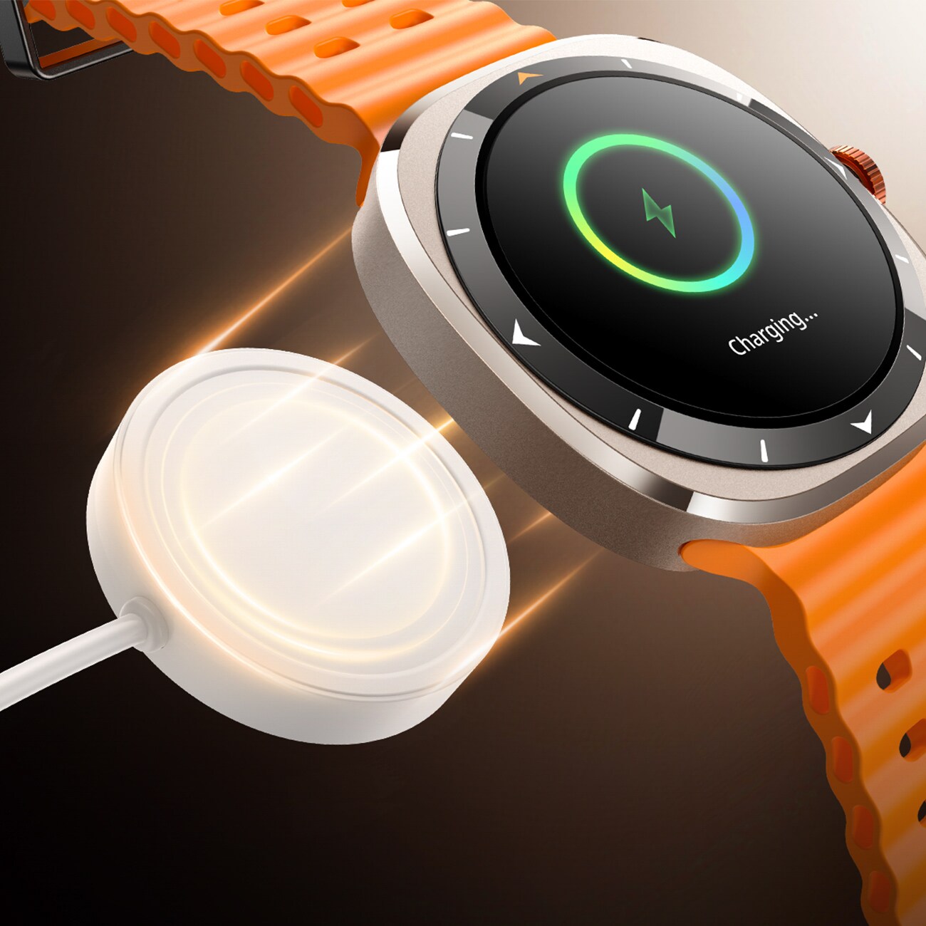 Joyroom Venture Series JR-FV2 Sport Smartwatch med anropsmottaksfunksjon - oransje