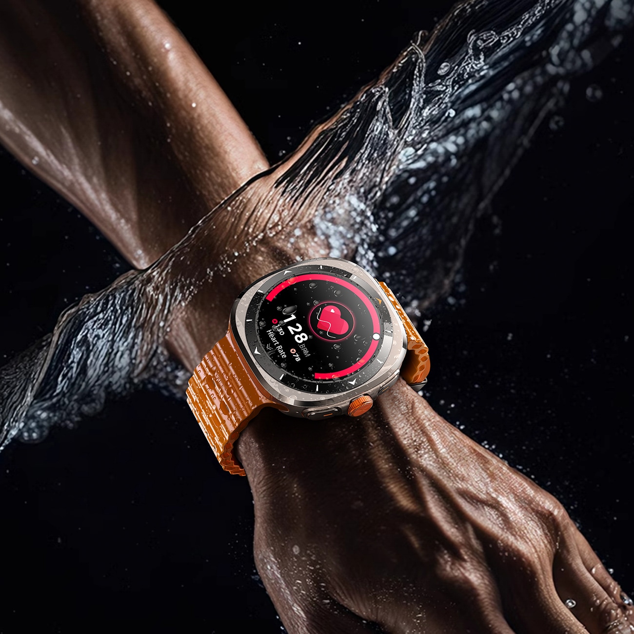 Joyroom Venture Series JR-FV2 Sport Smartwatch med anropsmottaksfunksjon - oransje