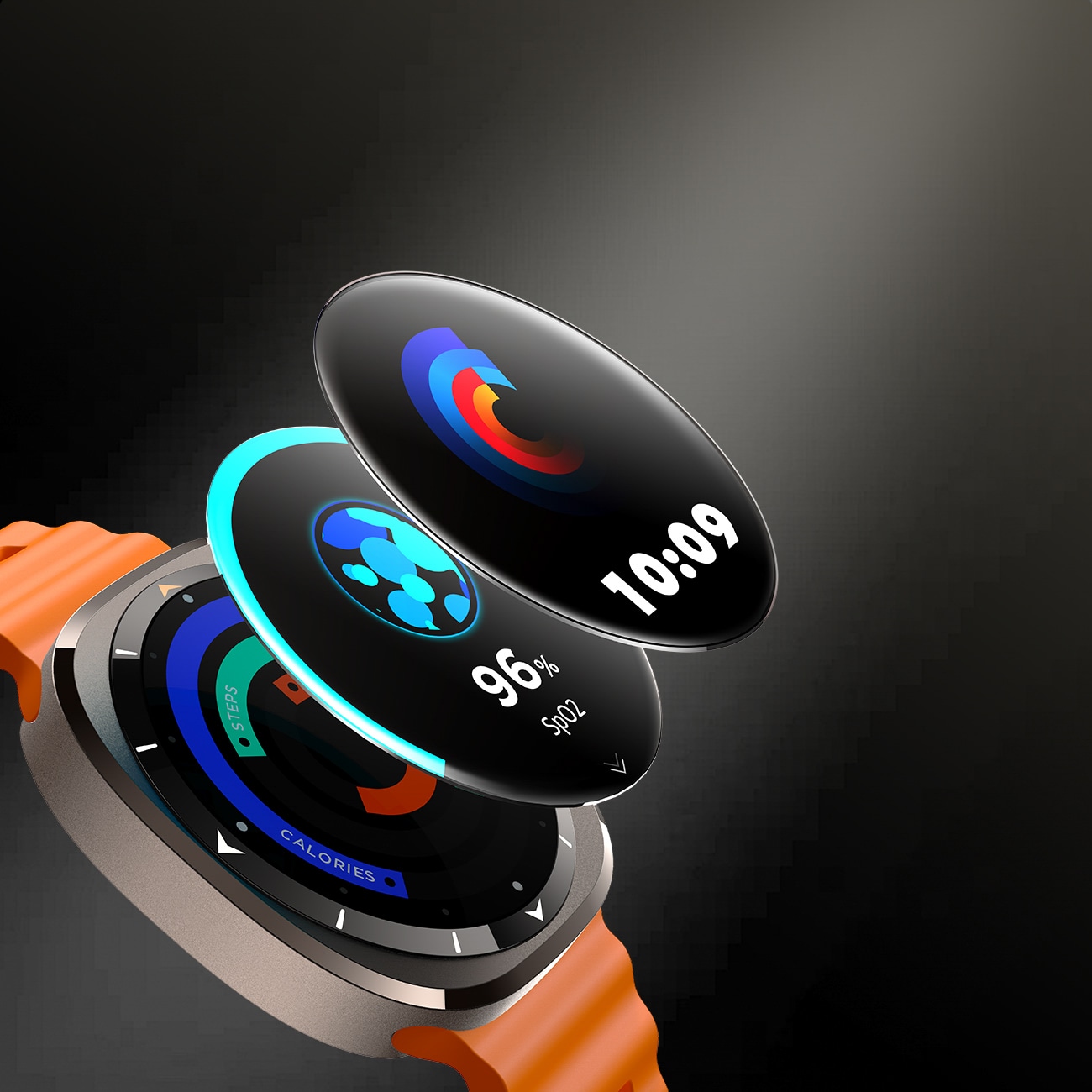 Joyroom Venture Series JR-FV2 Sport Smartwatch med anropsmottaksfunksjon - oransje