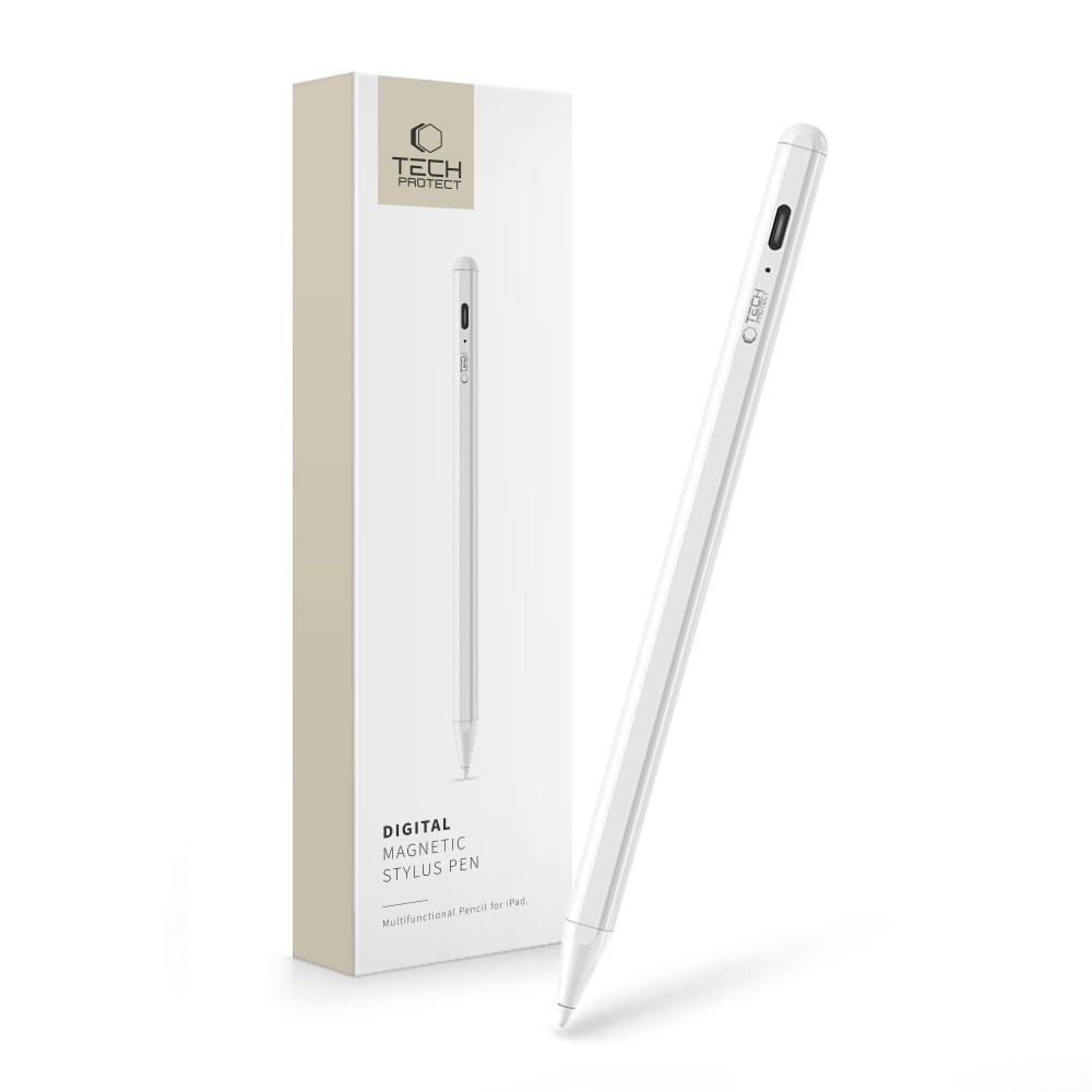 Tech-Protect Digital Stylus Magnetic for iPad - Hvit