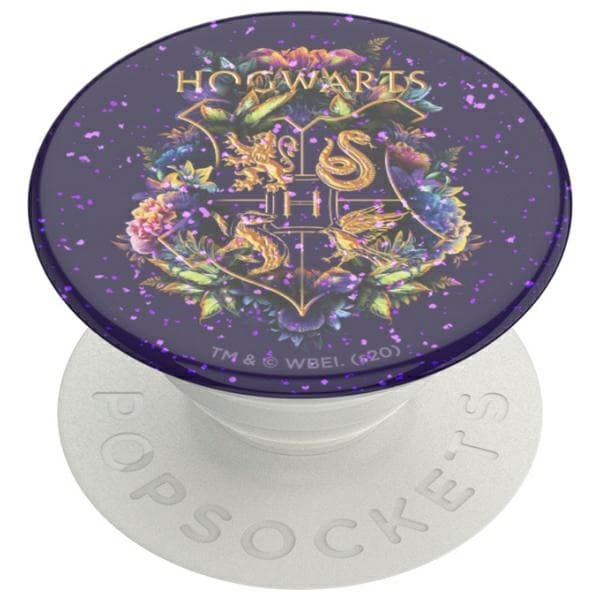 Popsockets 2 Glitter Galtvort blomster telefonholder og stativ