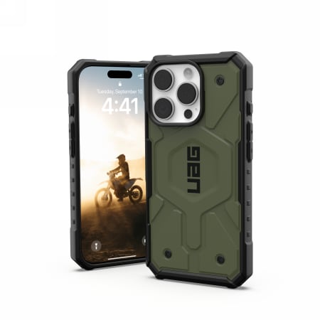UAG Pathfinder Magsafe iPhone 16 Pro-etui - grønn
