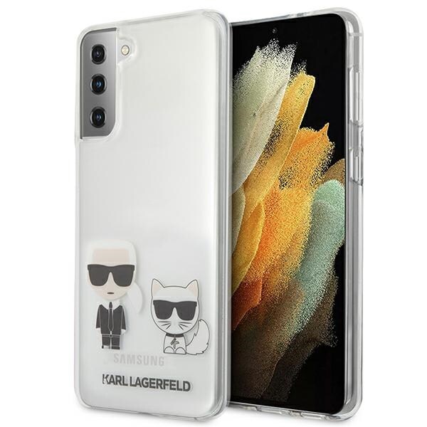 Karl Lagerfeld Karl&Choupette-etui til Samsung Galaxy S21+ - Transparent