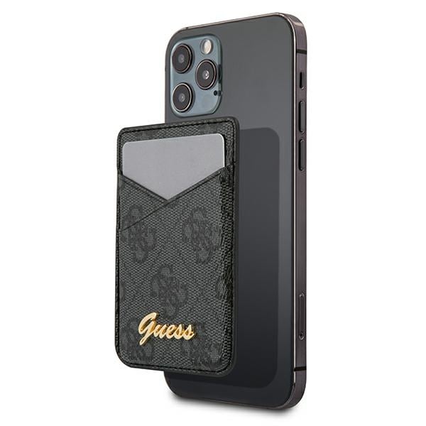 Guess Lommebokkortspor GUWMS4GTLBK MagSafe 4G grå/grå