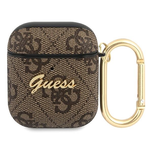 Guess GUA24GSMW AirPods deksel brun / brun 4G Script Metal Collection