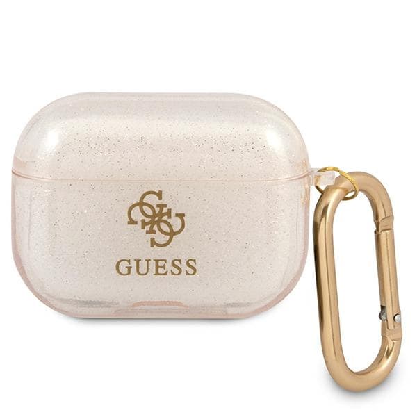 Guess GUAPUCG4GD AirPods Pro-deksel gull/gull Glitter Collection