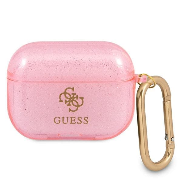Guess GUAPUCG4GP AirPods Pro-cover rosa/rosa Glitter Collection