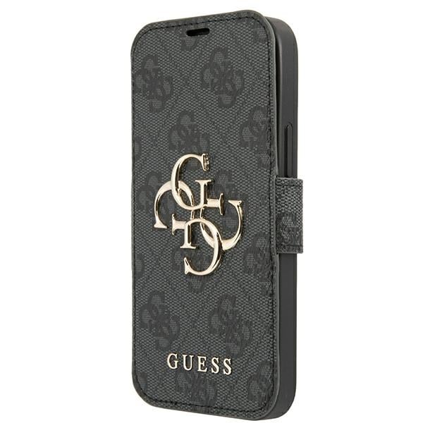 Guess GUBKP13X4GMGGR iPhone 13 Pro Max 6,7" grå/grå bok 4G Big Metal Logo