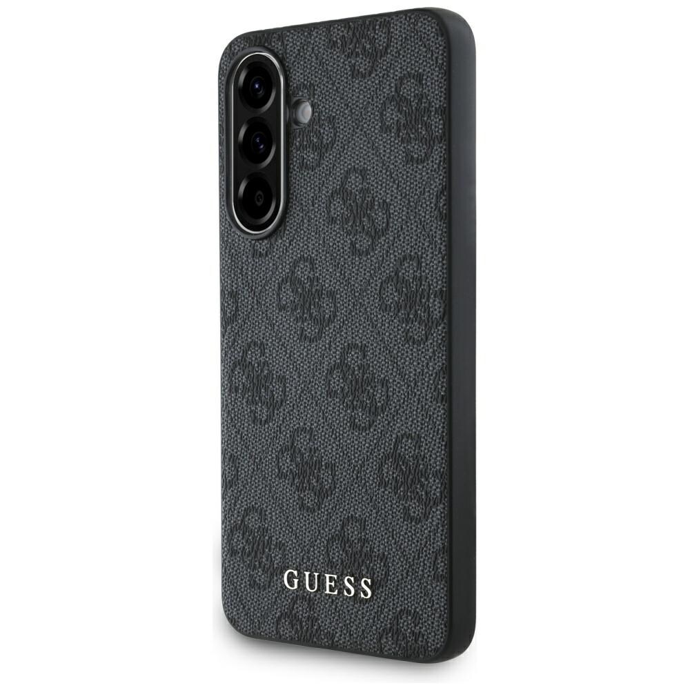 Guess 4G metalldeksel med gulllogo for Samsung Galaxy A36 - svart