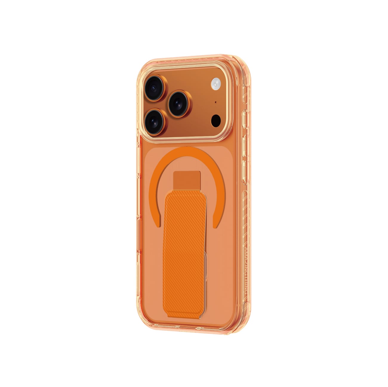 AmazingThing Titan Pro Holder-etui for iPhone 17 Pro Max Kompatibel med MagSafe - Oransje