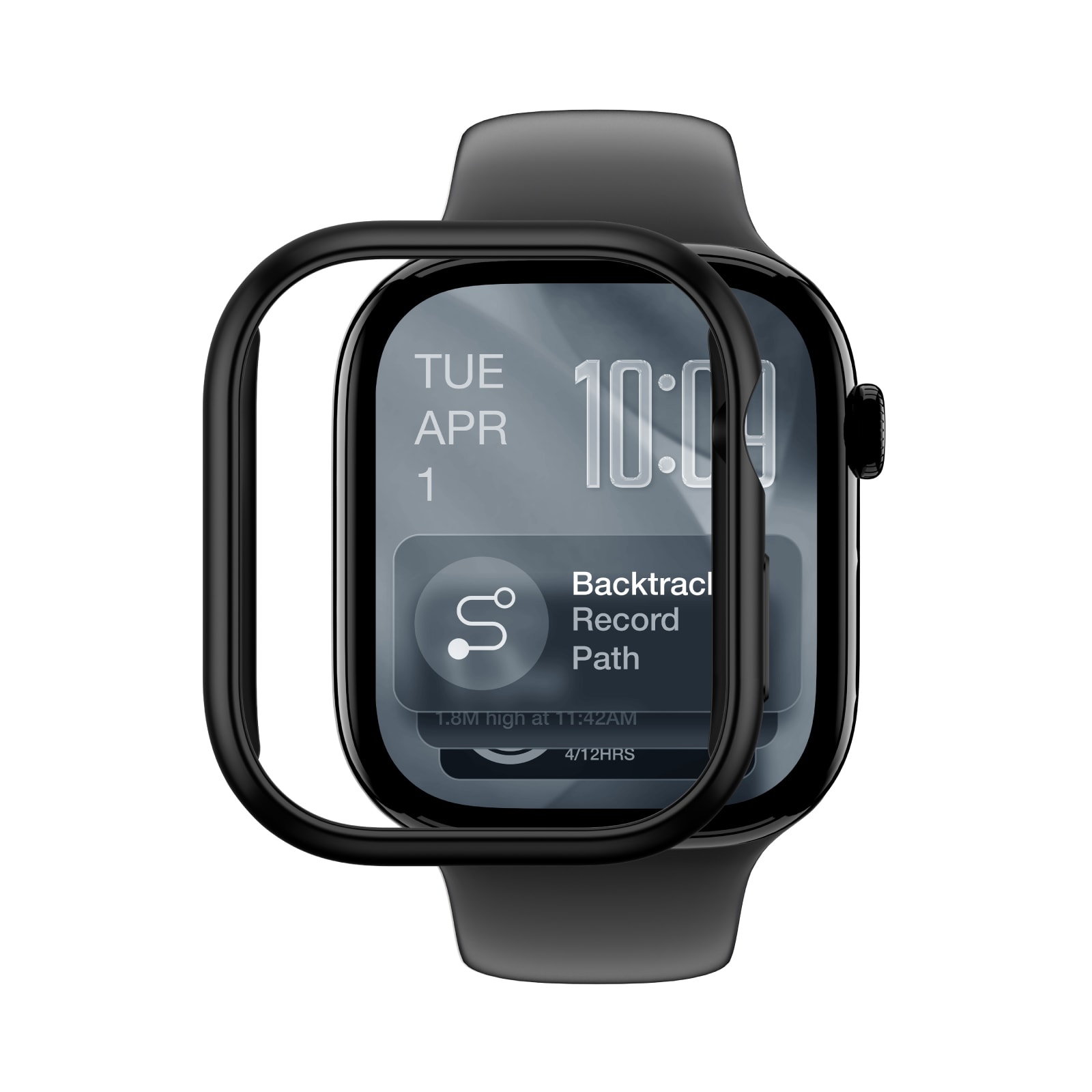 AmazingThing Minimal beskyttelsesveske for Apple Watch Series 11 46mm - Svart