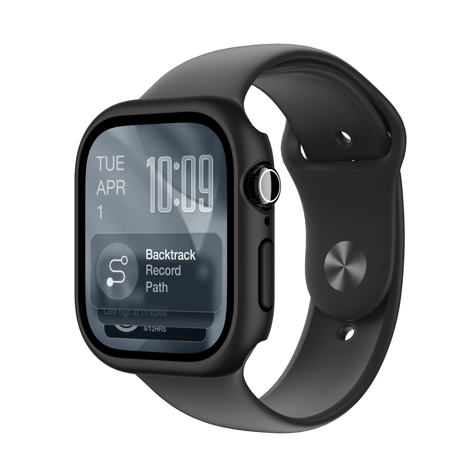 AmazingThing Minimal beskyttelsesveske for Apple Watch Series 11 46mm - Svart