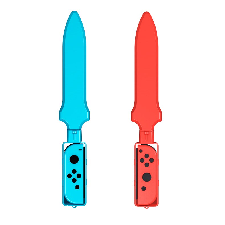Nintendo Switch Sports tilbehørspakke 10 deler / familiepakke / sportsutstyr til Joy-Con i rødt og blått