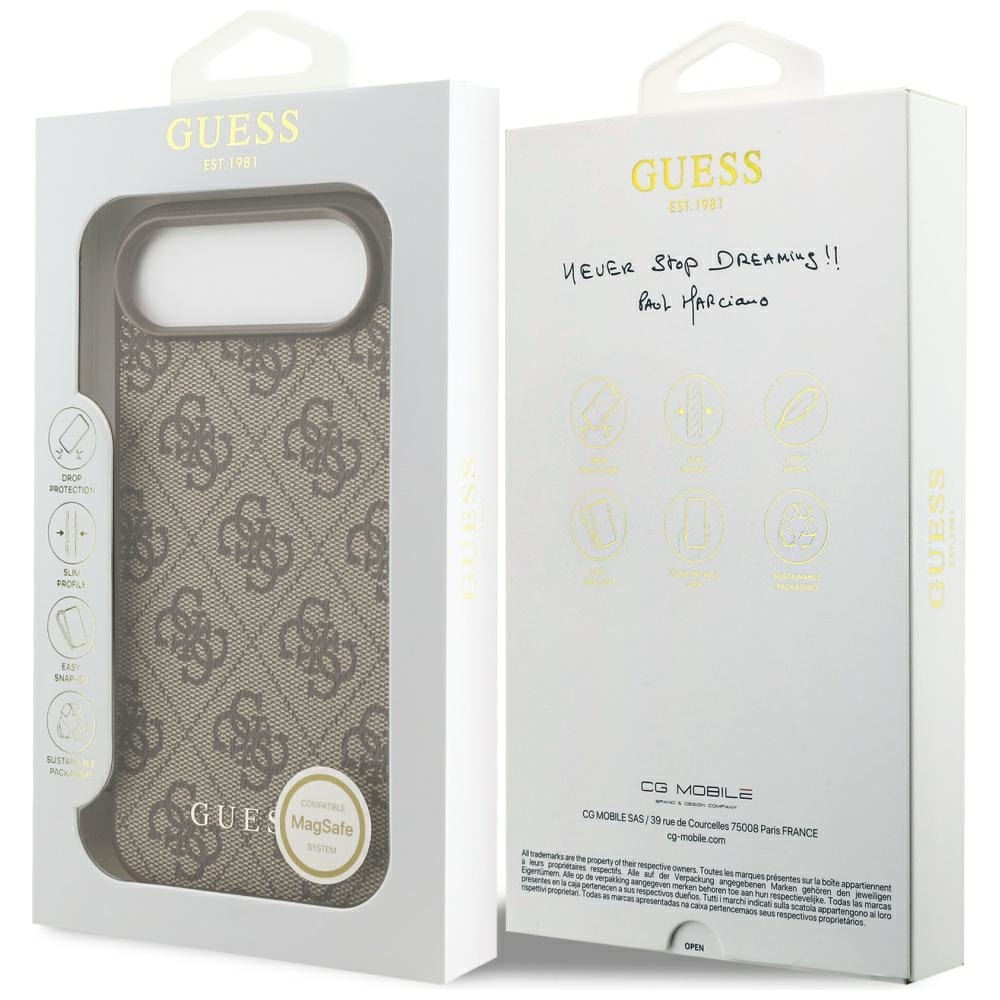 Guess 4G Charms Collection MagSafe-etui for iPhone Air - brun