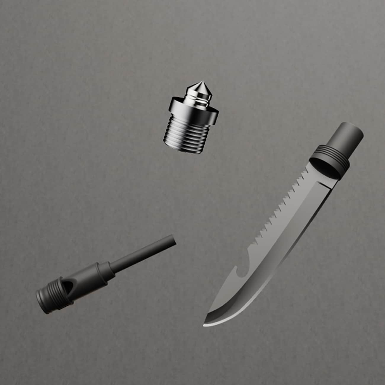 Wozinsky WSS-211 overlevelsesspade – grå / bushcraftspade / multiverktøy