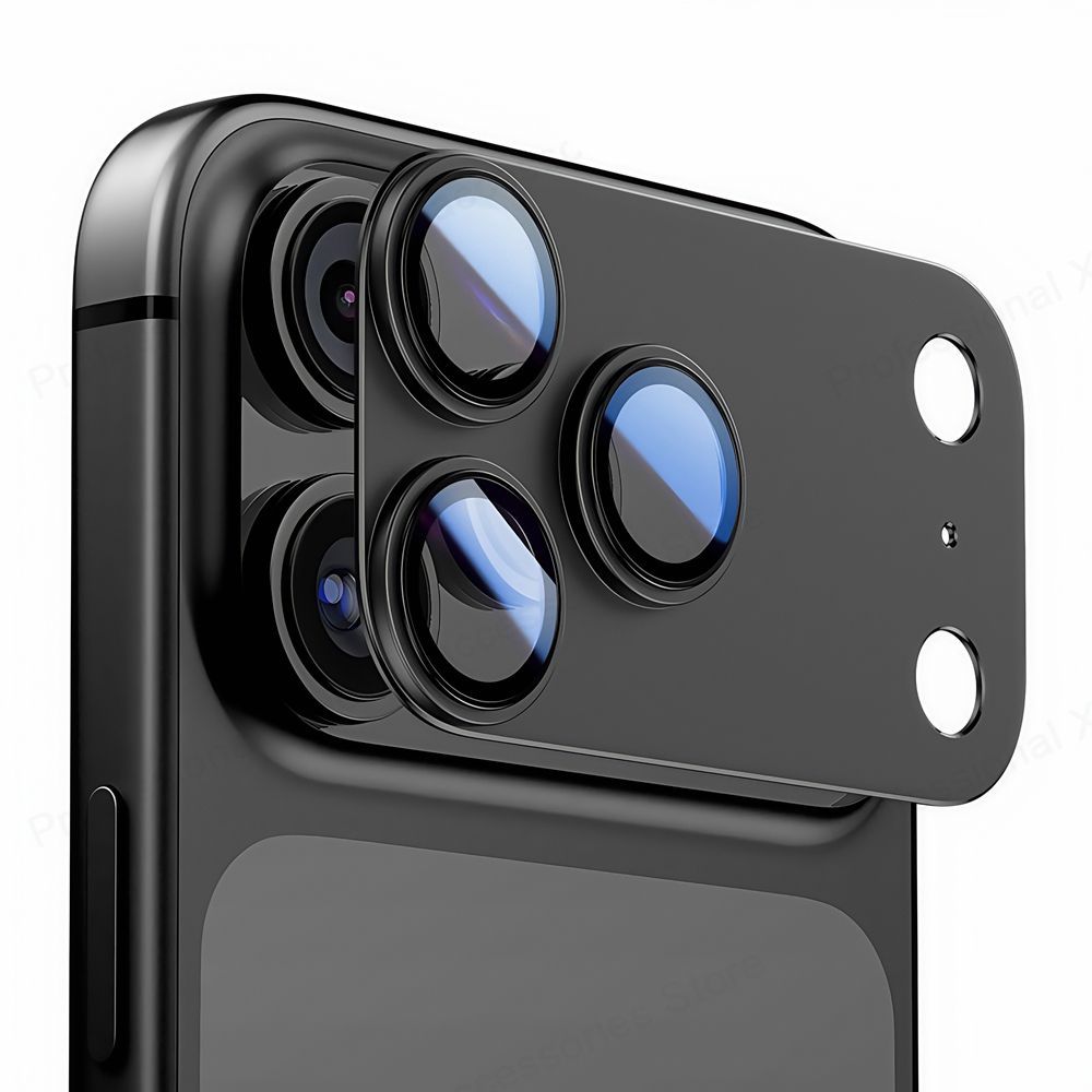 Tech-Protect Camfull Fit+ kameralinseglass til iPhone 17 Pro - marineblå