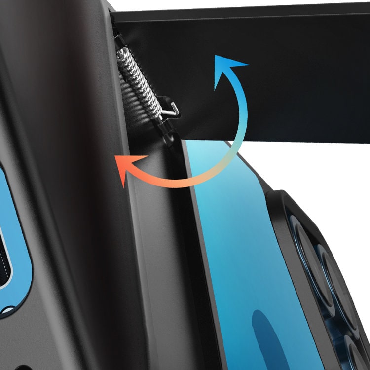 Ugreen Fusion Kickstand-etui iPhone 13 Pro Hardt deksel med gelramme og stativ svart (90153)