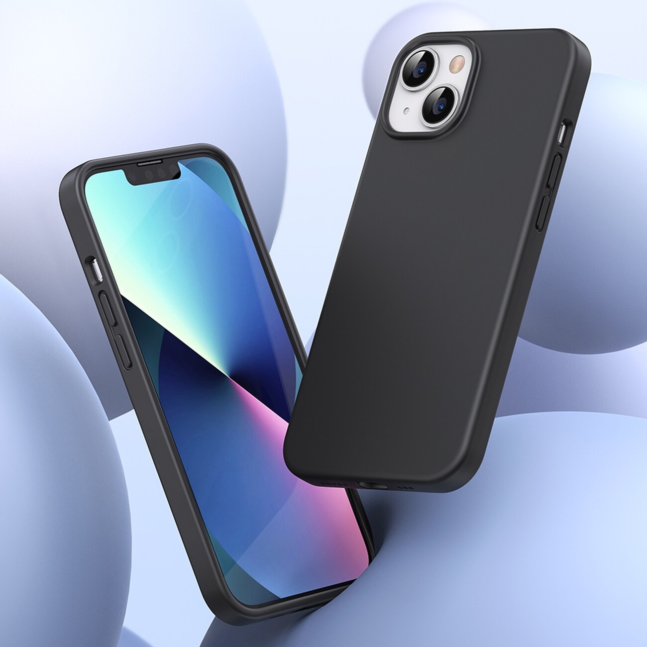 Ugreen LP626 Silky Silikon Etui for iPhone 14 Plus - Beskyttende, Fleksibelt, Svart (90920)