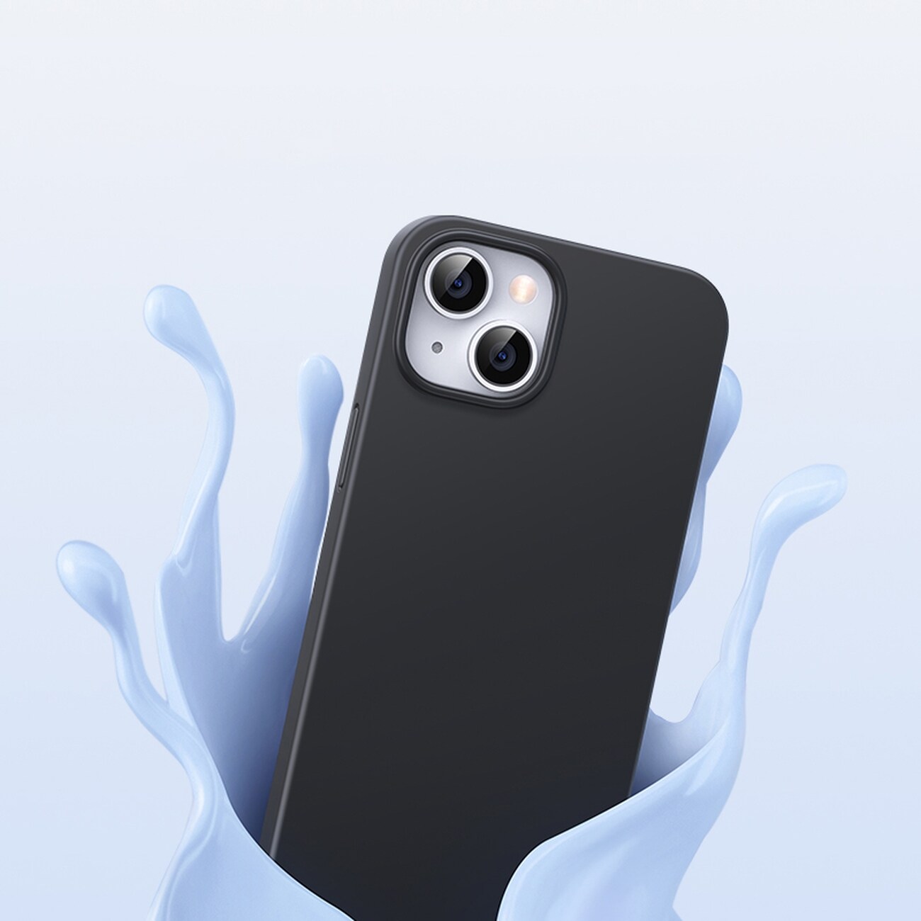 Ugreen LP626 Silky Silikon Etui for iPhone 14 Plus - Beskyttende, Fleksibelt, Svart (90920)