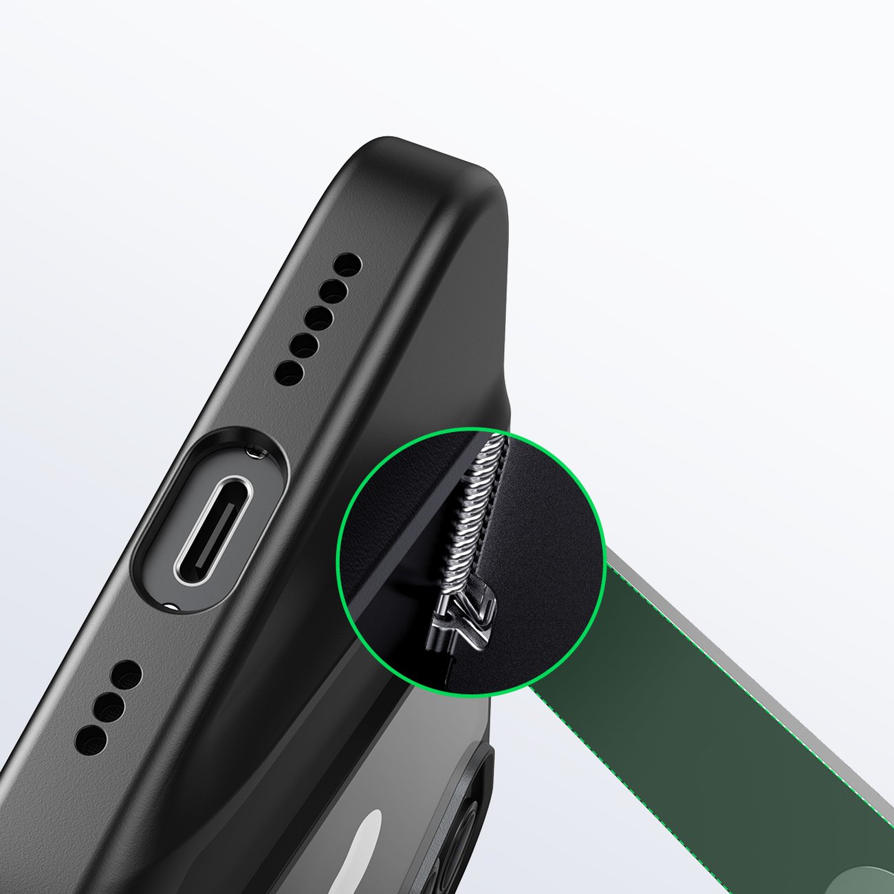Ugreen LP634 Hardt deksel med gelramme og stativ for iPhone 14 Plus (90925)