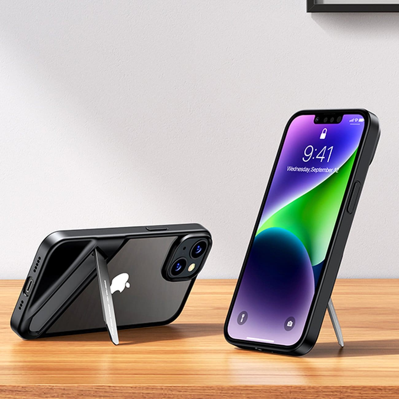 Ugreen LP634 Hardt deksel med gelramme og stativ for iPhone 14 Plus (90925)