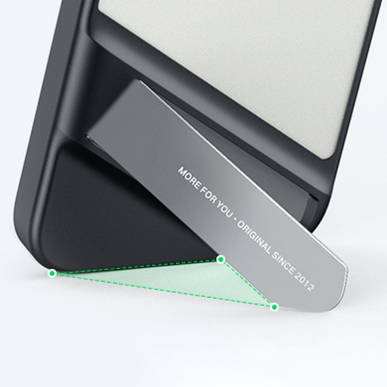 Ugreen LP635 Kickstand-beskyttelsesveske for iPhone 14 Pro - Hardt deksel med gelramme, svart