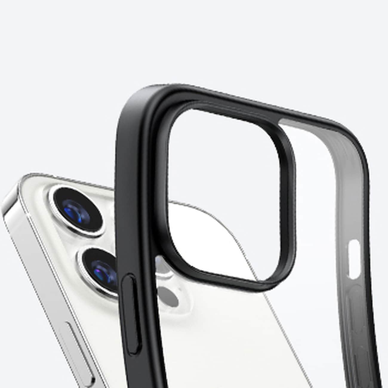 Ugreen LP635 Kickstand-beskyttelsesveske for iPhone 14 Pro - Hardt deksel med gelramme, svart