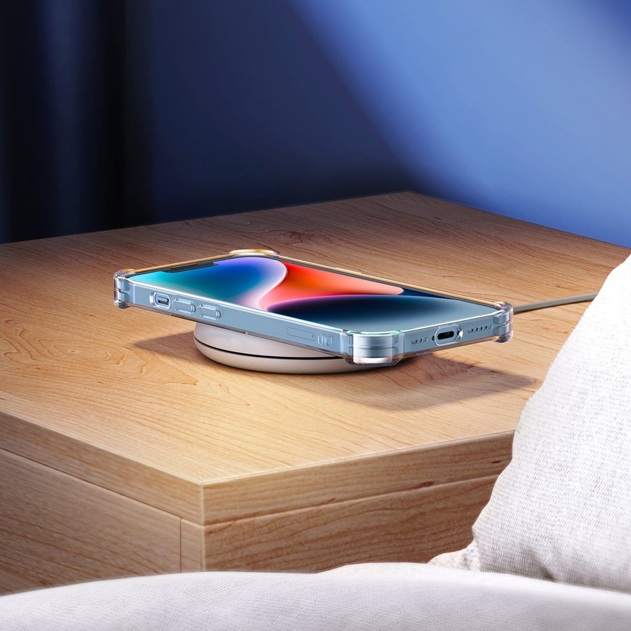 Ugreen Gel Bright Cushion beskyttelsesveske for iPhone 14 Plus Transparent (LP602)