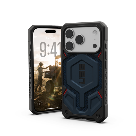 UAG Monarch Pro MagSafe-etui for iPhone 17 Pro - marineblå
