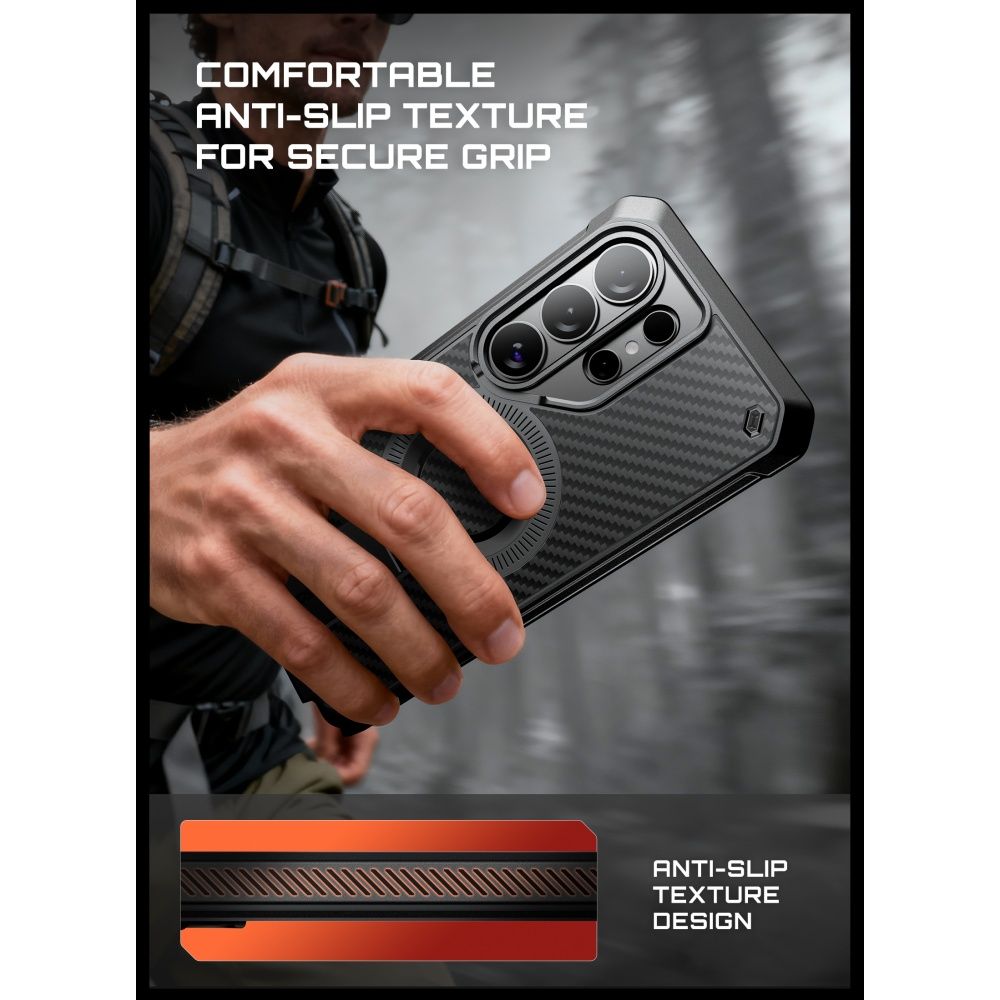 Supcase Unicorn Beetle Pro Mag Mag MagSafe 2-sett-etui for Samsung Galaxy S26 Ultra - Svart