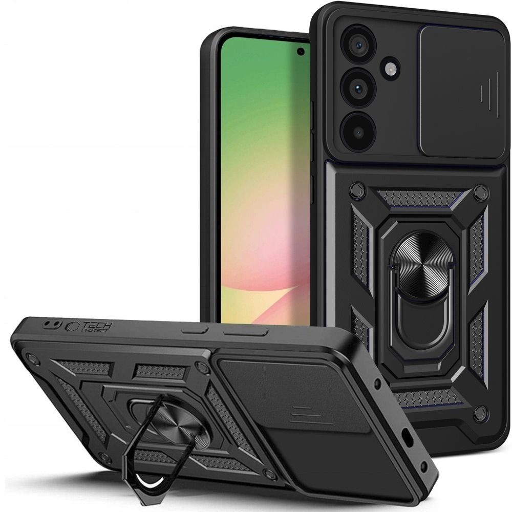 Tech-Protect CamShield Pro-etui for Samsung Galaxy A57 5G - Svart