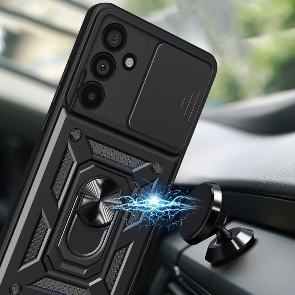 Tech-Protect CamShield Pro-etui for Samsung Galaxy A57 5G - Svart
