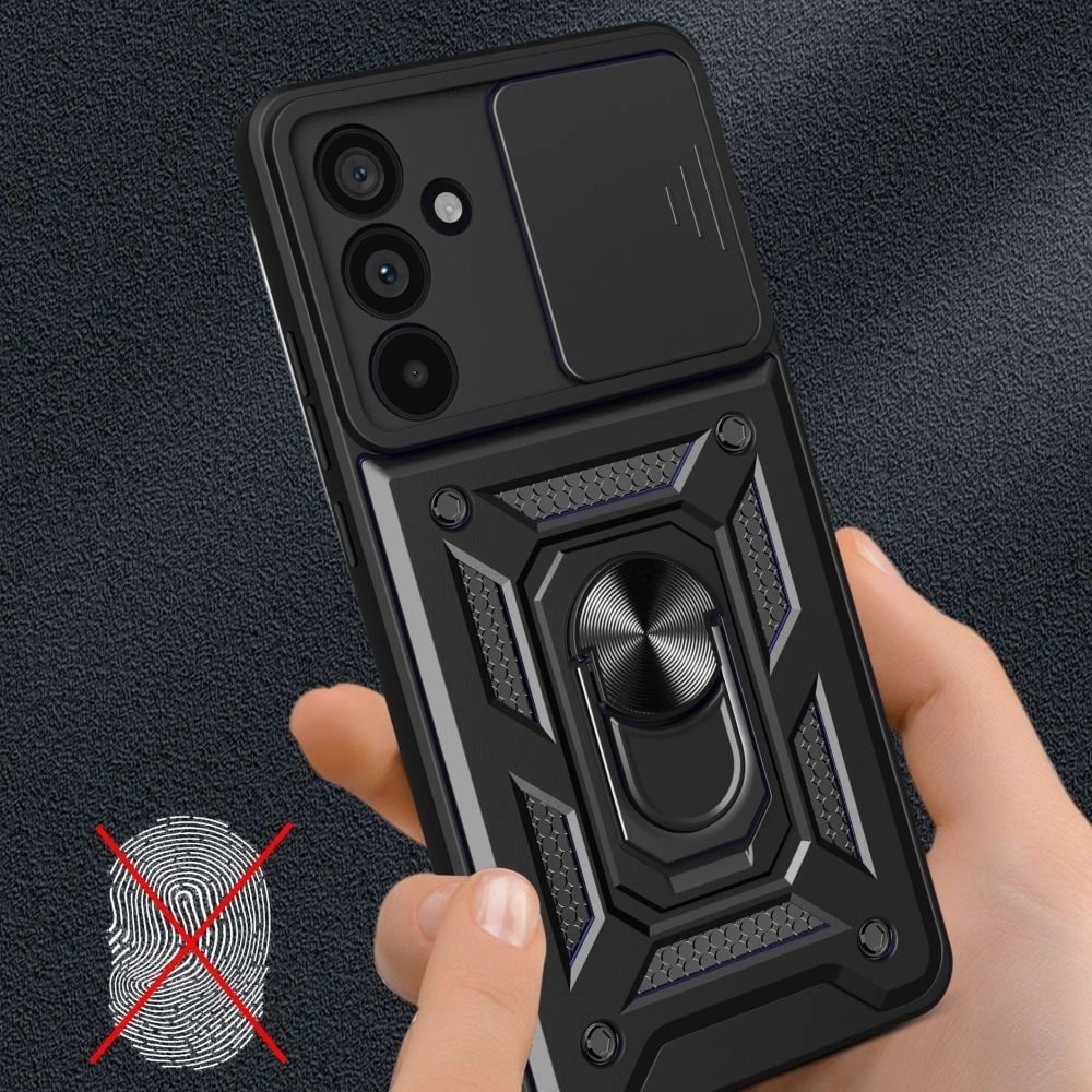 Tech-Protect CamShield Pro-etui for Samsung Galaxy A57 5G - Svart