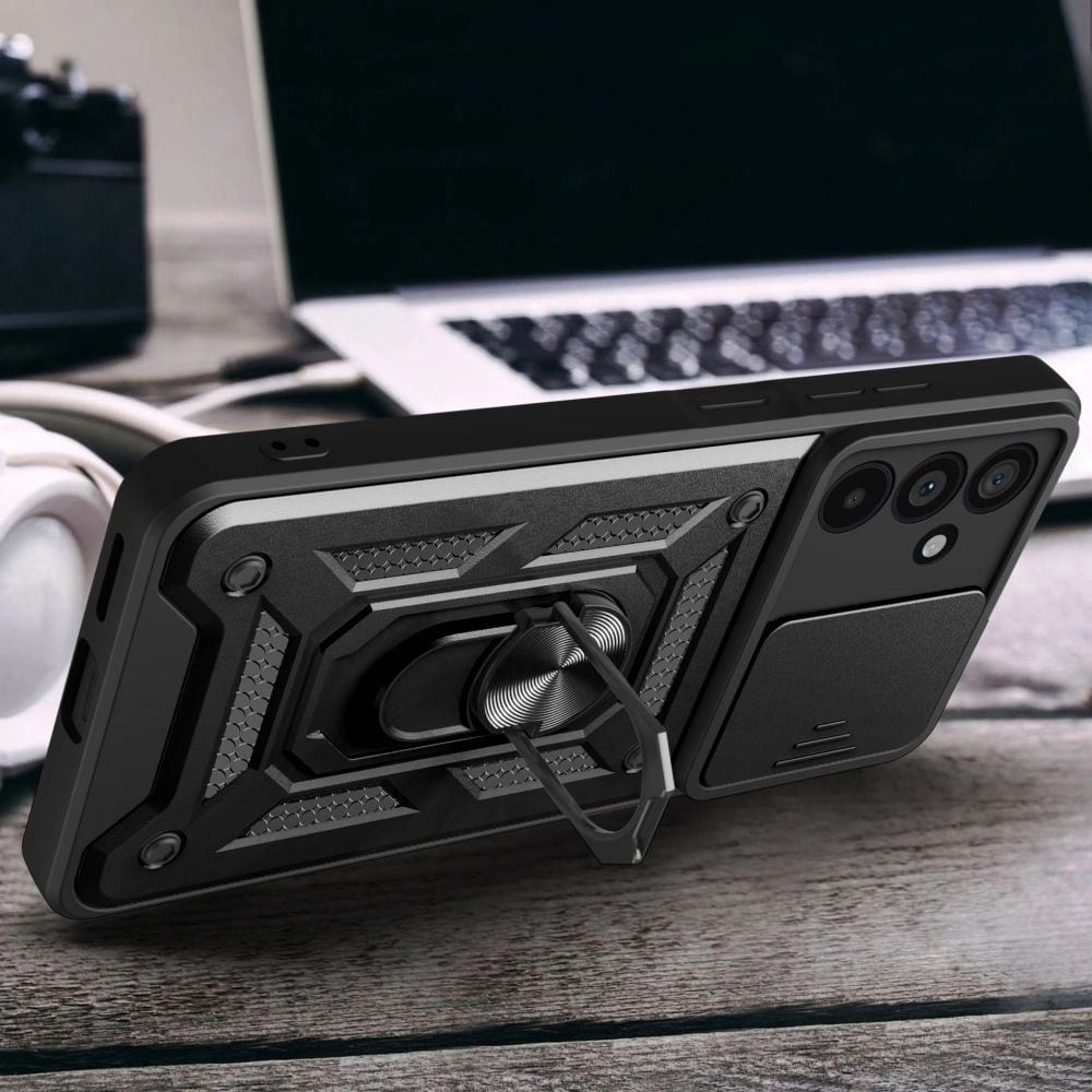 Tech-Protect CamShield Pro-etui for Samsung Galaxy A57 5G - Svart